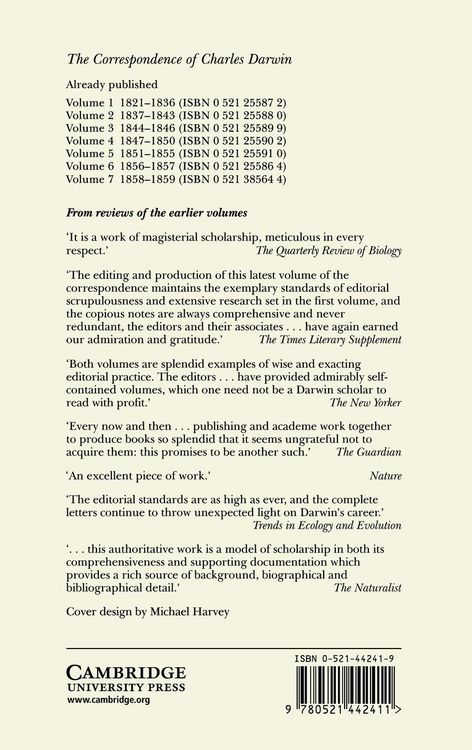 Produktbild: The Correspondence of Charles Darwin