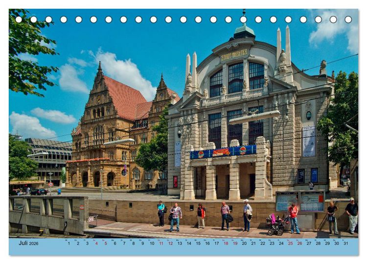 Produktbild: Bielefeld - Die freundliche Stadt am Teutoburger Wald (Tischkalender 2026 DIN A5 quer), CALVENDO Monatskalender