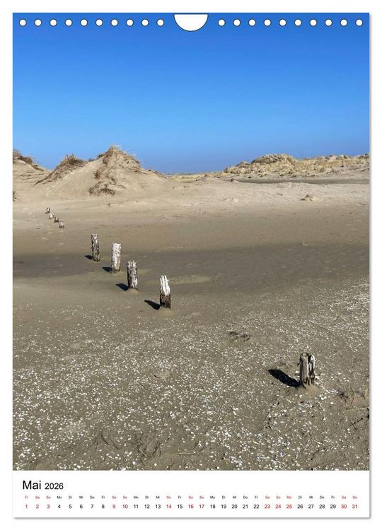 Produktbild: Strand der Sehnsucht - Sankt Peter-Ording (Wandkalender 2026 DIN A4 hoch), CALVENDO Monatskalender