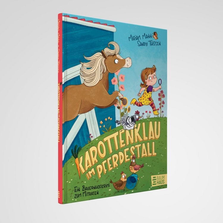 Produktbild: Karottenklau im Pferdestall - Ein Bauernhofkrimi zum Mitraten