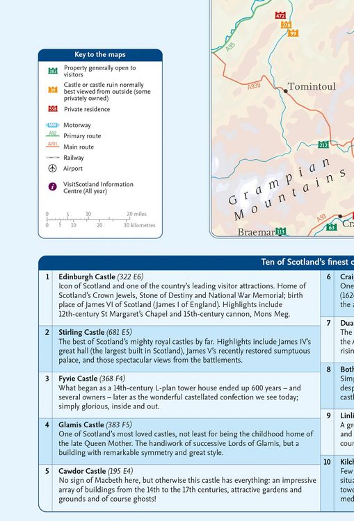 Produktbild: Castles Map of Scotland
