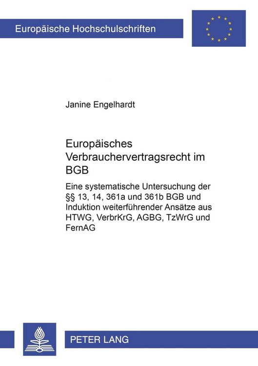 Produktbild: Europ&auml;isches Verbrauchervertragsrecht im BGB