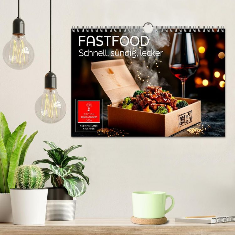 Produktbild: Fastfood - schnell, s&uuml;ndig, lecker (Wandkalender 2026 DIN A4 quer), CALVENDO Monatskalender