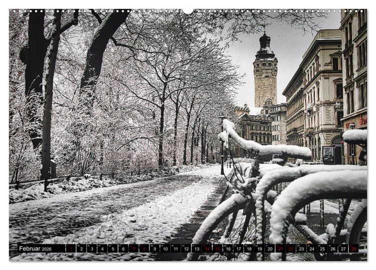 Produktbild: Leipzig Kalender Perspektiven (Wandkalender 2026 DIN A2 quer), CALVENDO Monatskalender