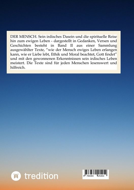 Produktbild: Der Mensch Ii