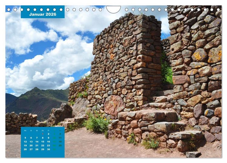 Produktbild: Erlebe mit mir das unverwechselbare Peru (Wandkalender 2026 DIN A4 quer), CALVENDO Monatskalender