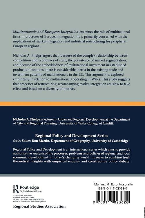 Produktbild: Multinationals and European Integration