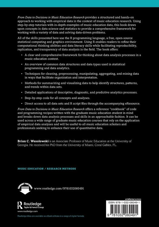Produktbild: From Data to Decisions in Music Education Research