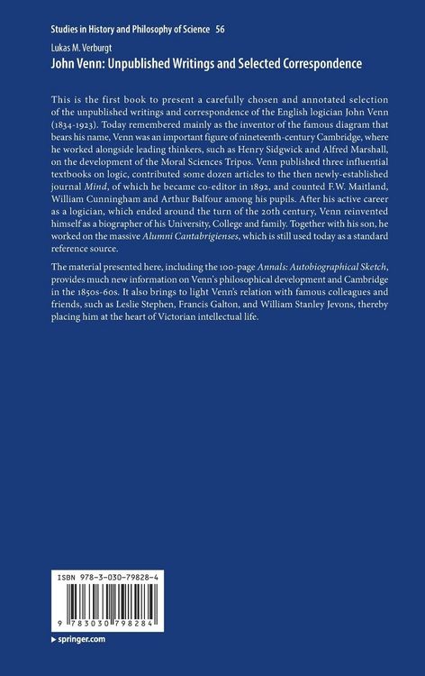 Produktbild: John Venn: Unpublished Writings and Selected Correspondence