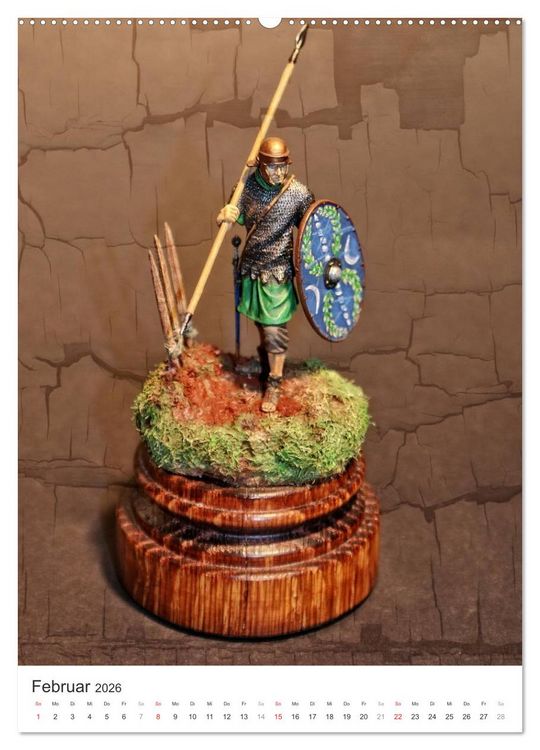 Produktbild: Historische Modellbaufiguren 2026 (hochwertiger Premium Wandkalender 2026 DIN A2 hoch), Kunstdruck in Hochglanz