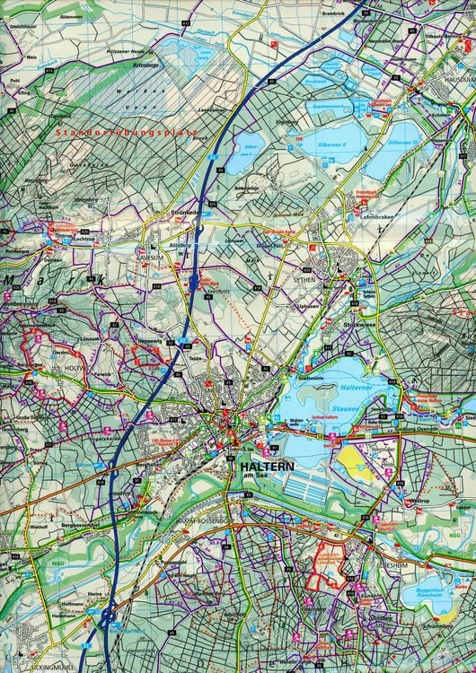 Produktbild: Hohe Mark - M&uuml;nsterland West Haltern am See, Baumberge, Nr. 60 Outdoorkarte Deutschland 1:50 000