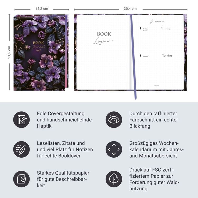 Produktbild: Romance Book Journal 2027