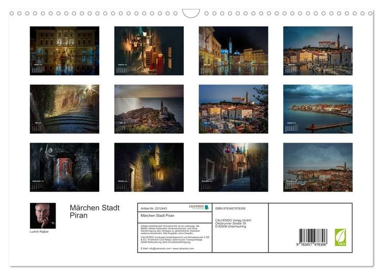 Produktbild: M&auml;rchen Stadt Piran (Wandkalender 2026 DIN A3 quer), CALVENDO Monatskalender