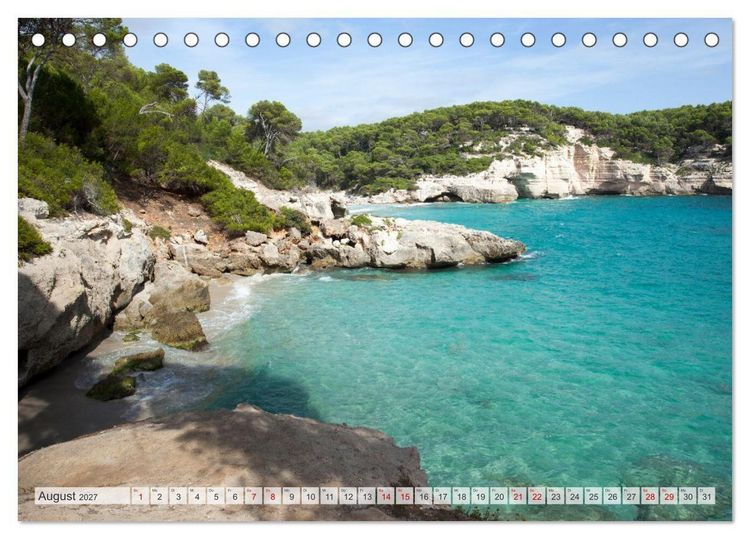 Produktbild: Menorca - Perle im MIttelmeer (Tischkalender 2027 DIN A5 quer), CALVENDO Monatskalender