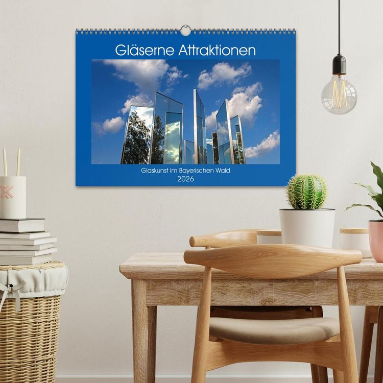 Produktbild: Gl&auml;serne Attraktionen - Glaskunst im Bayerischen Wald (Wandkalender 2026 DIN A3 quer), CALVENDO Monatskalender