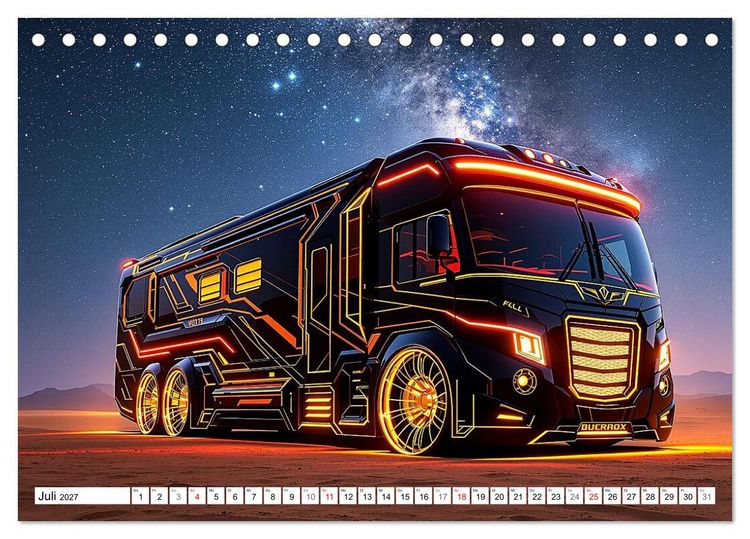 Produktbild: Rollende Traumwelten (Tischkalender 2027 DIN A5 quer), CALVENDO Monatskalender