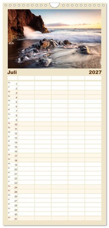Produktbild: Familienplaner 2027 - La Palma - La Isla Bonita mit 5 Spalten (Wandkalender, 21 x 45 cm) CALVENDO