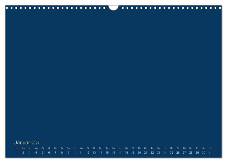 Produktbild: Bastelkalender - Dunkelblau (Wandkalender 2027 DIN A3 quer), CALVENDO Monatskalender