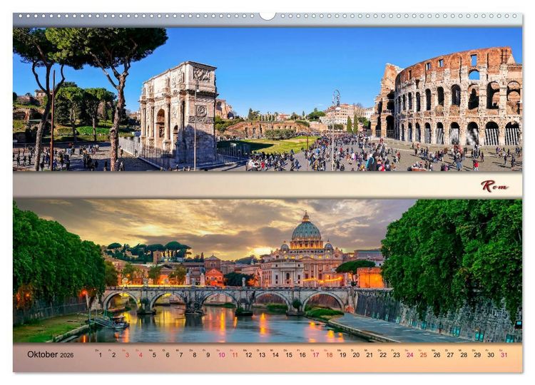 Produktbild: Faszinierende St&auml;dte, Panoramen (Wandkalender 2026 DIN A2 quer), CALVENDO Monatskalender