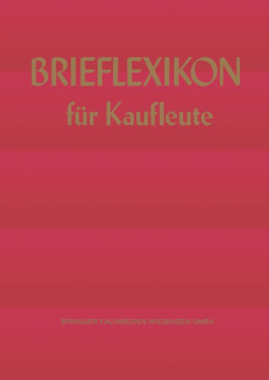 Produktbild: Brief-lexikon f&uuml;r Kaufleute