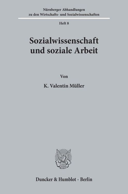 Produktbild: Sozialwissenschaft und soziale Arbeit.