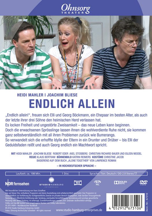 Produktbild: Ohnsorg Theater heute - Endlich allein