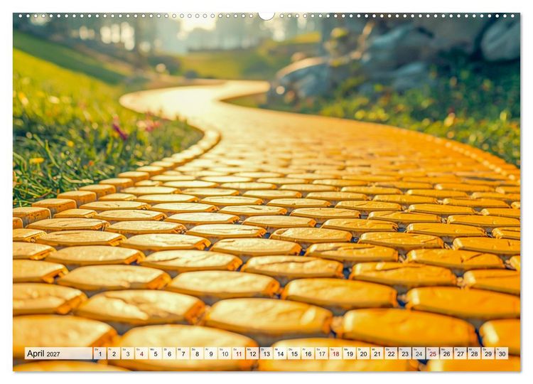 Produktbild: Der Zauberer von Oz &ndash; Die Reise zwischen Welten (hochwertiger Premium Wandkalender 2027 DIN A2 quer), Kunstdruck in Hochglanz