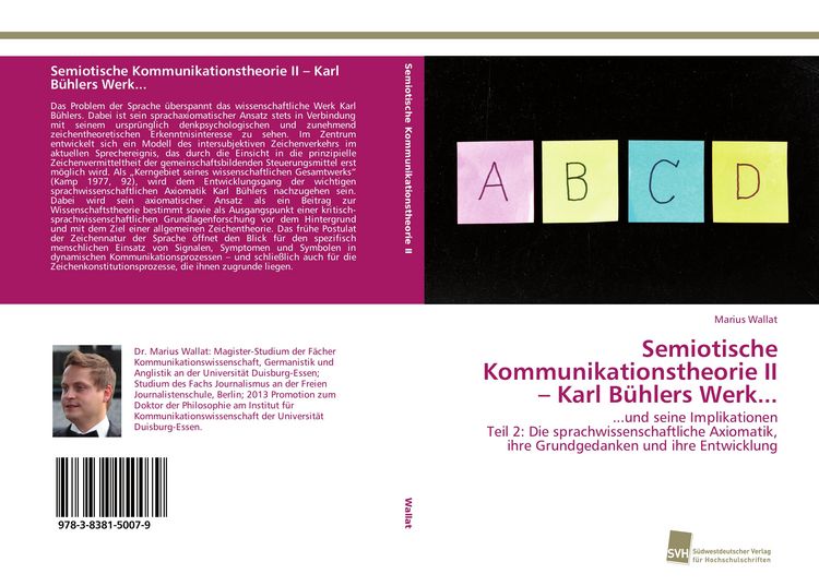 Produktbild: Semiotische Kommunikationstheorie II - Karl B&uuml;hlers Werk...