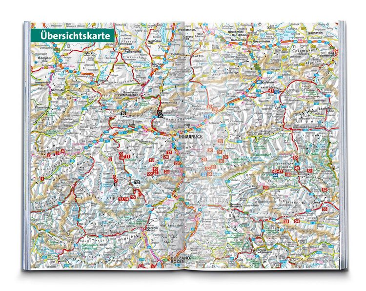 Produktbild: KOMPASS Wanderf&uuml;hrer Tiroler H&uuml;ttenwanderungen, 55 Touren mit Extra-Tourenkarte