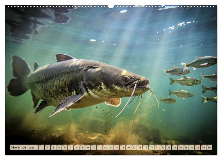 Produktbild: Talsperren - Raubfische (Wandkalender 2027 DIN A2 quer), CALVENDO Monatskalender