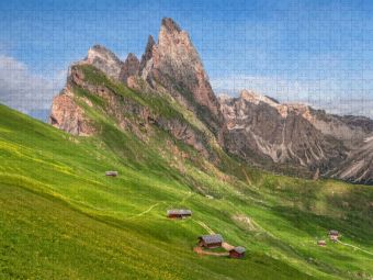 Produktbild: CALVENDO Puzzle Ein Motiv aus dem Kalender Dolomiten, Alpenparadies im Norden Italiens | 1000 Teile Lege-Gr&ouml;&szlig;e 64x48cm Foto-Puzzle f&uuml;r gl&uuml;ckliche Stun