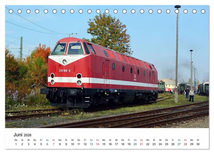 Produktbild: U-Boot trifft Babelsbergerin. Die Baureihen 118 und 119 der Deutschen Reichsbahn (Tischkalender 2026 DIN A5 quer), CALVENDO Monatskalender