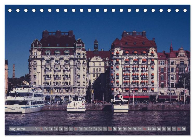 Produktbild: Stockholm - Nordische Sch&ouml;nheit (Tischkalender 2026 DIN A5 quer), CALVENDO Monatskalender