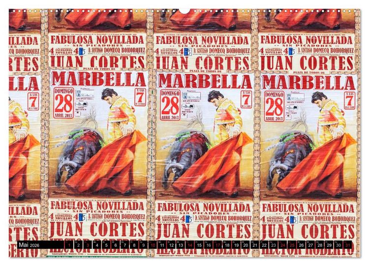 Produktbild: Farbenpr&auml;chtiges Andalusien (Wandkalender 2026 DIN A2 quer), CALVENDO Monatskalender