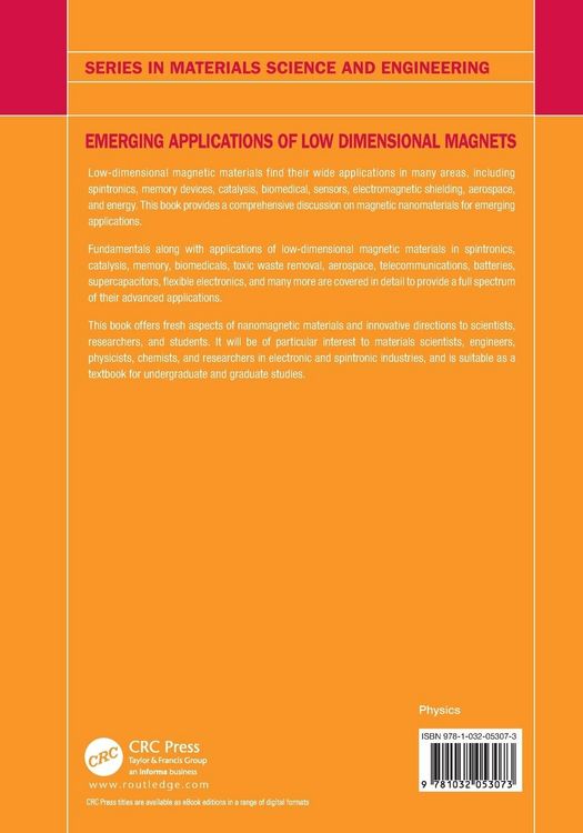 Produktbild: Emerging Applications of Low Dimensional Magnets