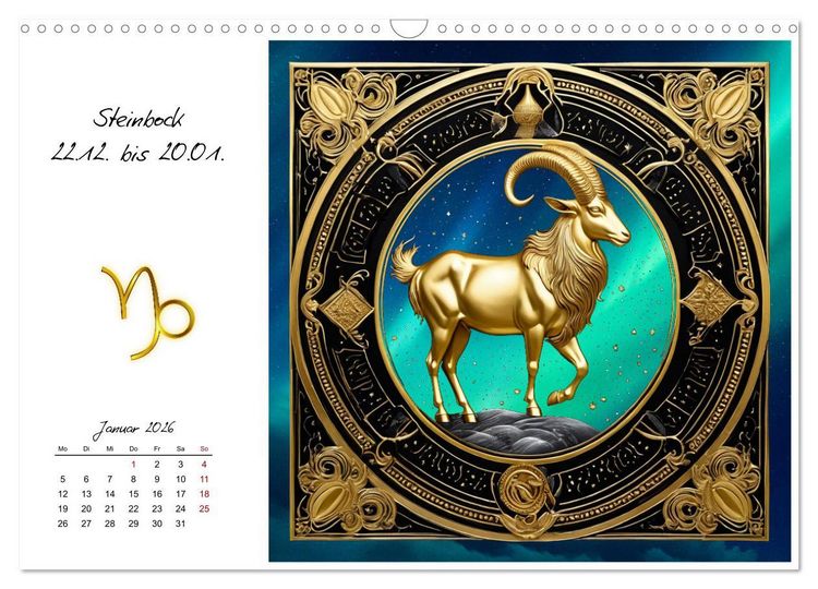 Produktbild: Ein Jahr in Gold (Wandkalender 2026 DIN A3 quer), CALVENDO Monatskalender