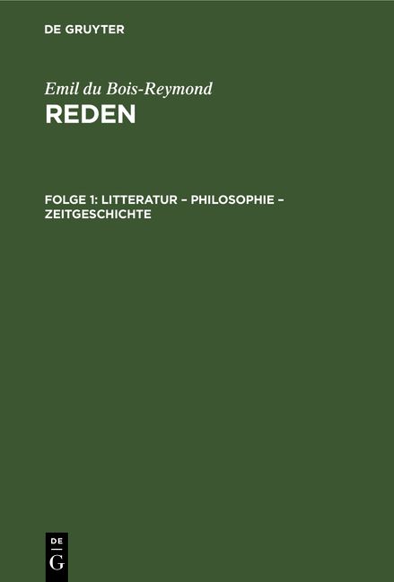 Produktbild: Litteratur &ndash; Philosophie &ndash; Zeitgeschichte