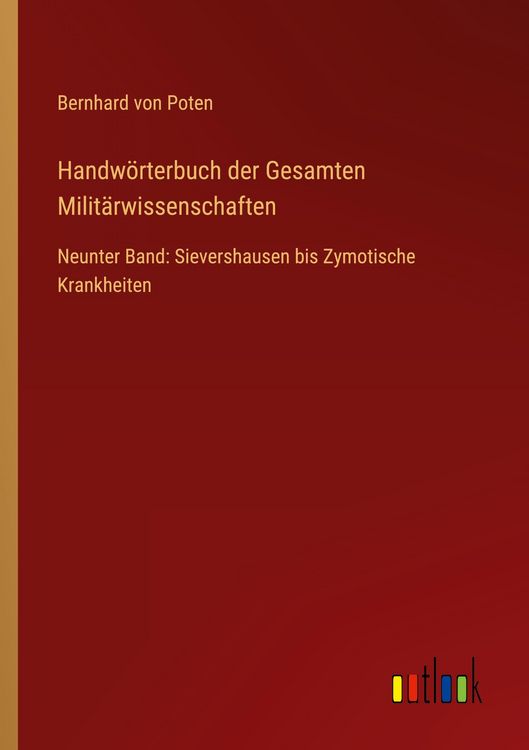Produktbild: Handw&ouml;rterbuch der Gesamten Milit&auml;rwissenschaften