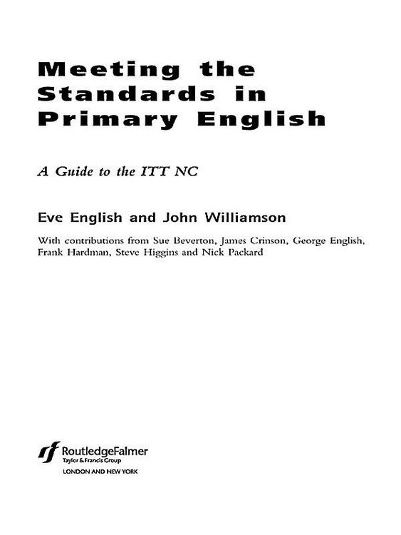 Produktbild: Meeting the Standards in Primary English
