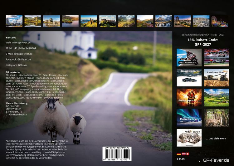 Produktbild: Schottland &ndash; Mystik der Highlands - 2027 - Kalender DIN A2