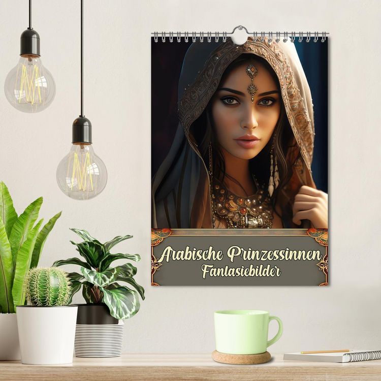 Produktbild: Arabische Prinzessinnen Fantasiebilder (Wandkalender 2026 DIN A4 hoch), CALVENDO Monatskalender