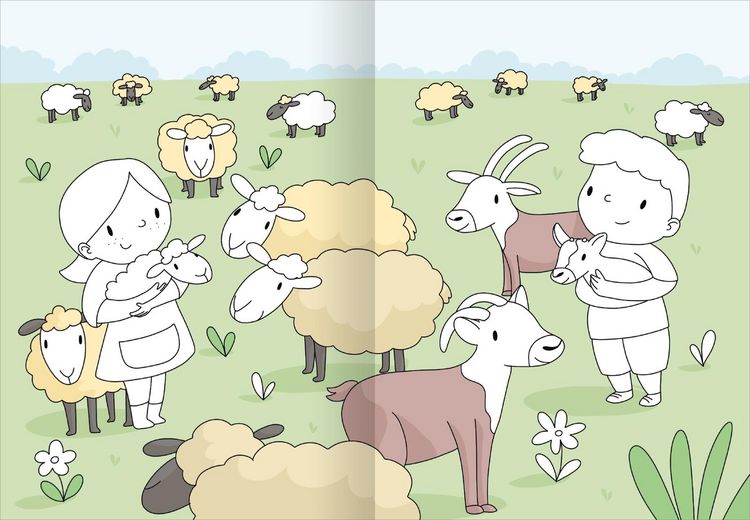 Produktbild: Mein gro&szlig;es buntes Malbuch &ndash; Bauernhof
