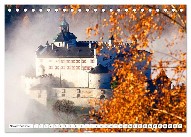 Produktbild: Die Festung Hohenwerfen (Tischkalender 2026 DIN A5 quer), CALVENDO Monatskalender