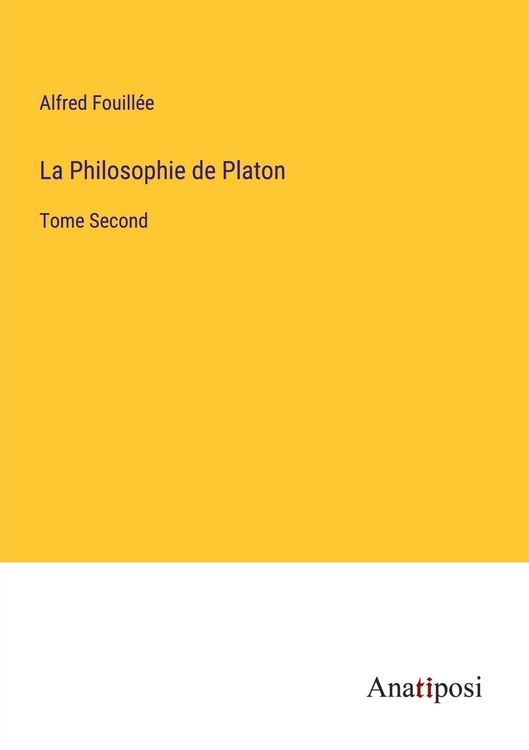 Produktbild: La Philosophie de Platon