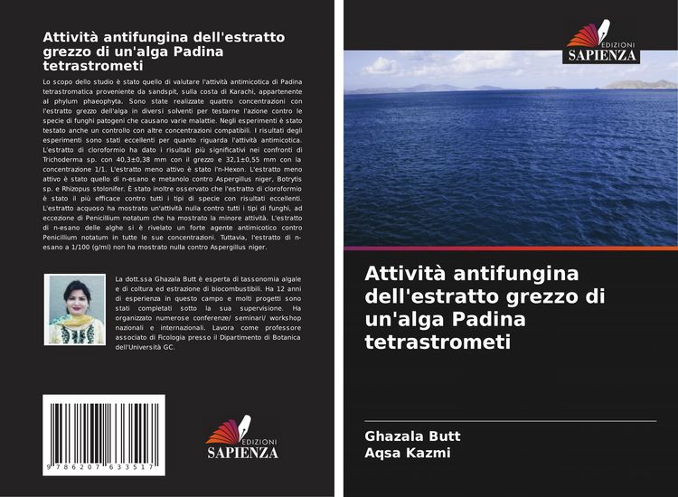 Produktbild: Attivit&agrave; antifungina dell'estratto grezzo di un'alga Padina tetrastrometi