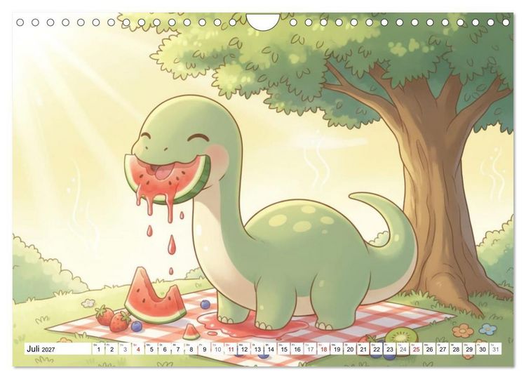 Produktbild: Dino-Babys Jahresreise (Wandkalender 2027 DIN A4 quer), CALVENDO Monatskalender