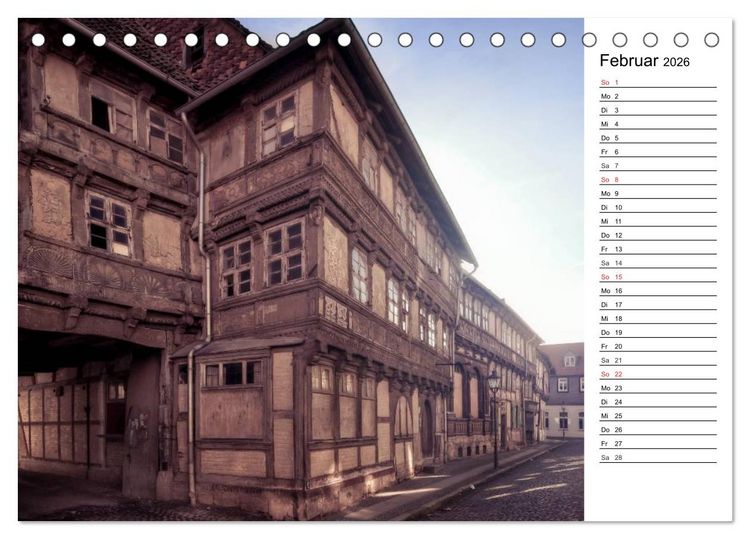 Produktbild: Fachwerkh&auml;user im Harz (Tischkalender 2026 DIN A5 quer), CALVENDO Monatskalender