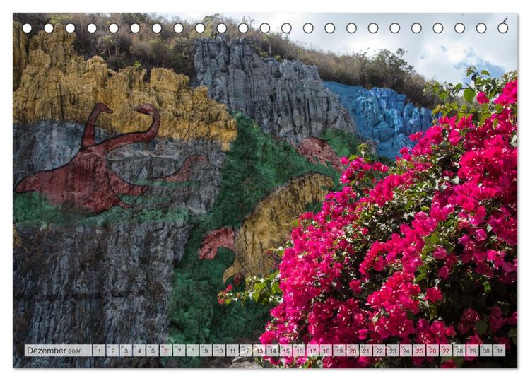 Produktbild: Kuba - Ein ganzes Jahr Karibikflair (Tischkalender 2026 DIN A5 quer), CALVENDO Monatskalender