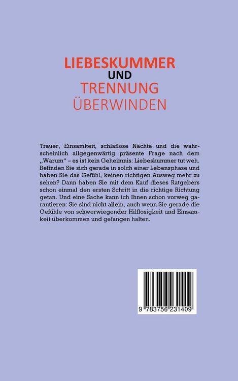 Produktbild: Liebeskummer und Trennung &uuml;berwinden - Das Selbsthilfebuch
