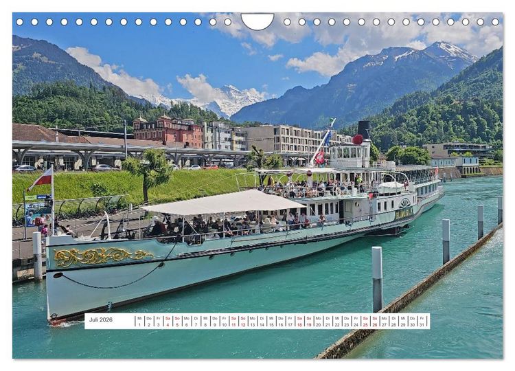 Produktbild: Berge und Seen der Schweiz - Mit dem Wohnmobil durch die Schweiz (Wandkalender 2026 DIN A4 quer), CALVENDO Monatskalender